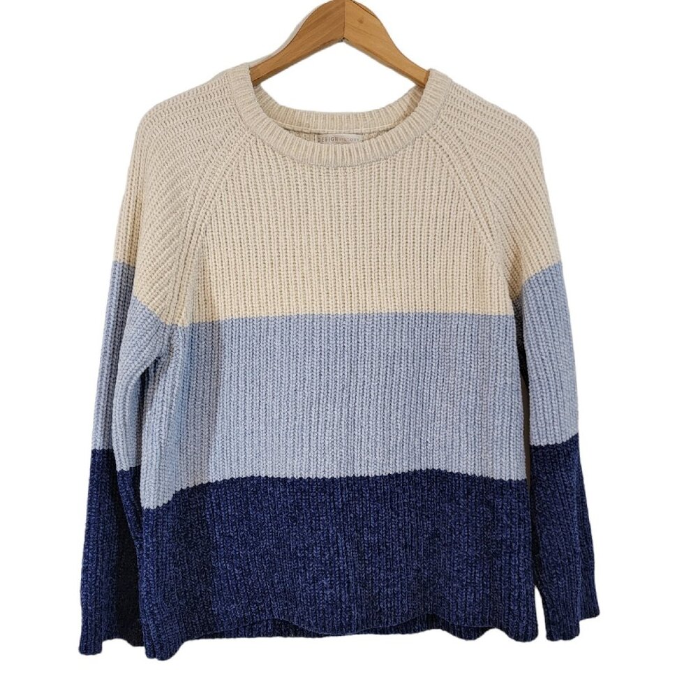 Design History Sweater Chunky Knit Long Sleeve Multicolor Womens‎ Medium